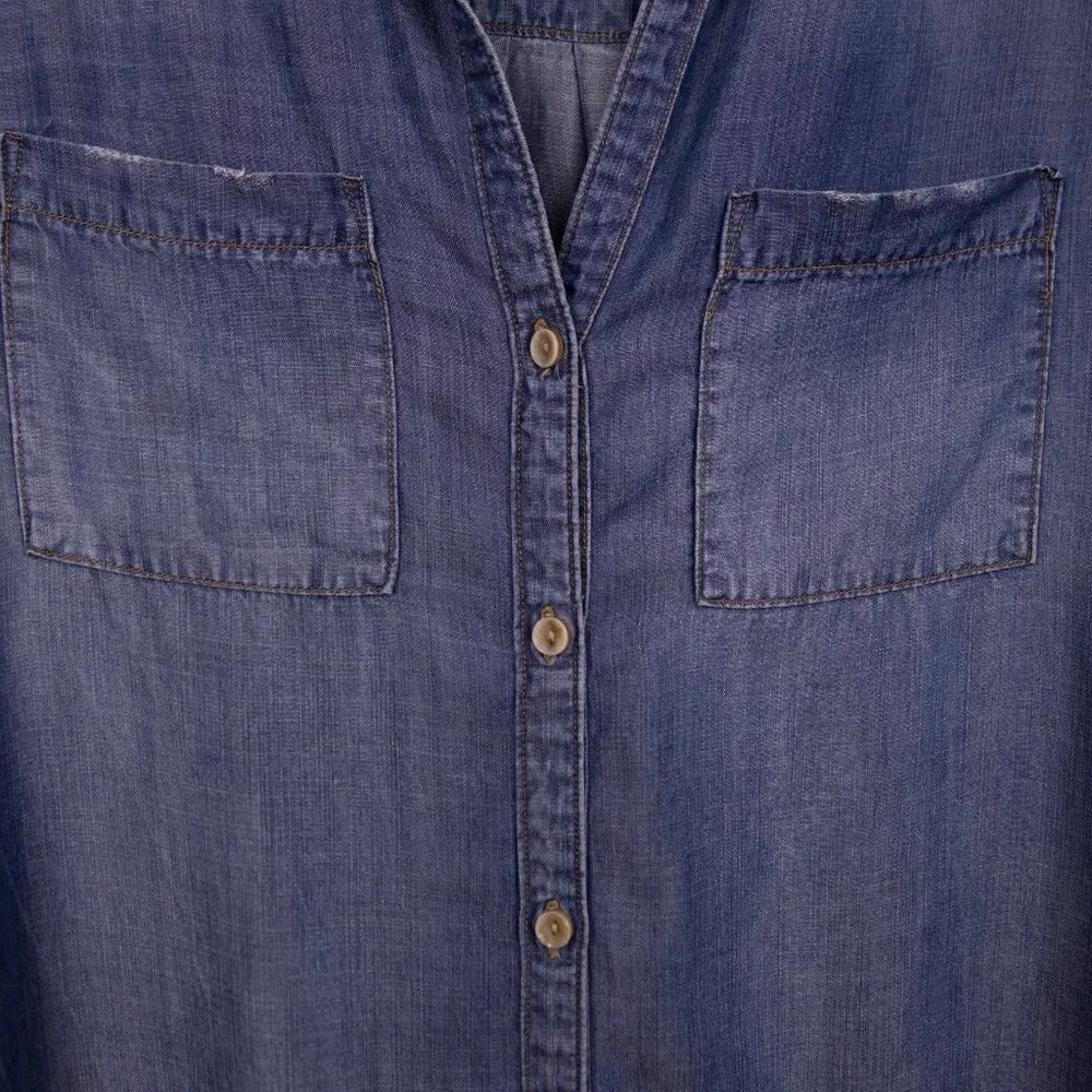 Cloth & Stone chambray shirt dress-S - Picture 2 of 5